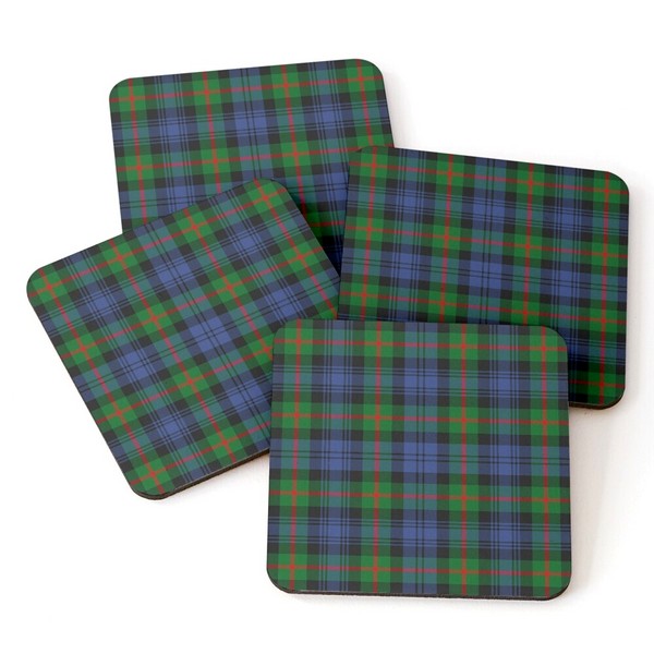 Murray tartan beverage coasters