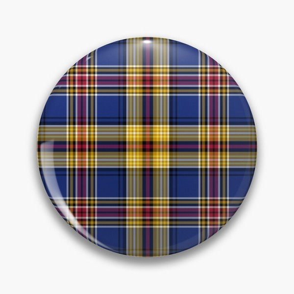 Murtagh tartan pinback button