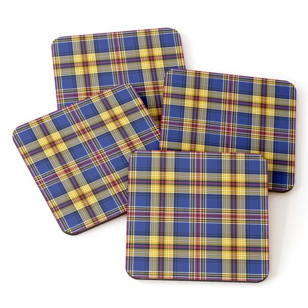 Murtagh tartan beverage coasters