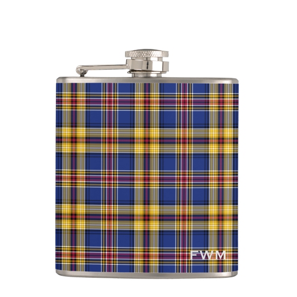 Murtagh tartan hip flask