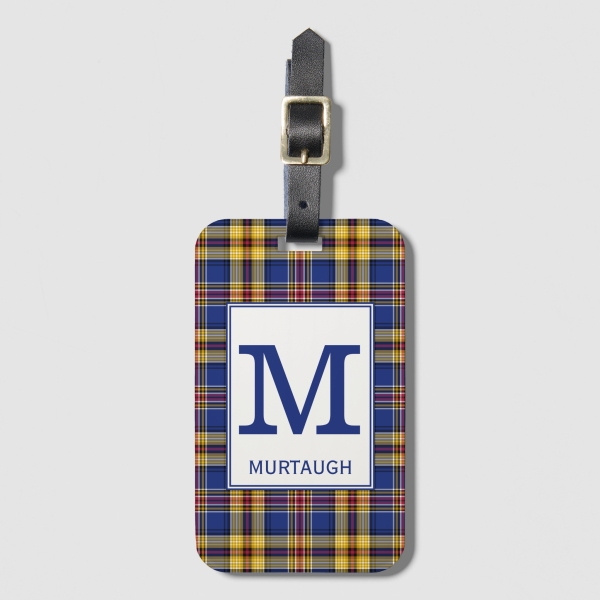 Murtagh tartan luggage tag