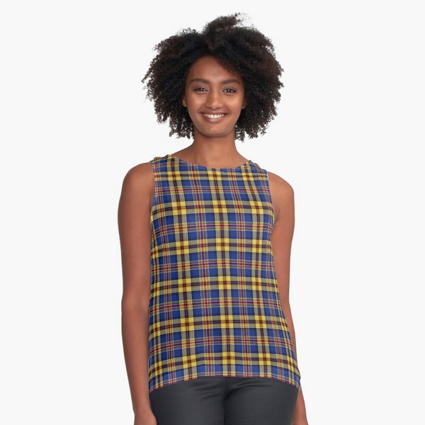 Murtagh tartan sleeveless top