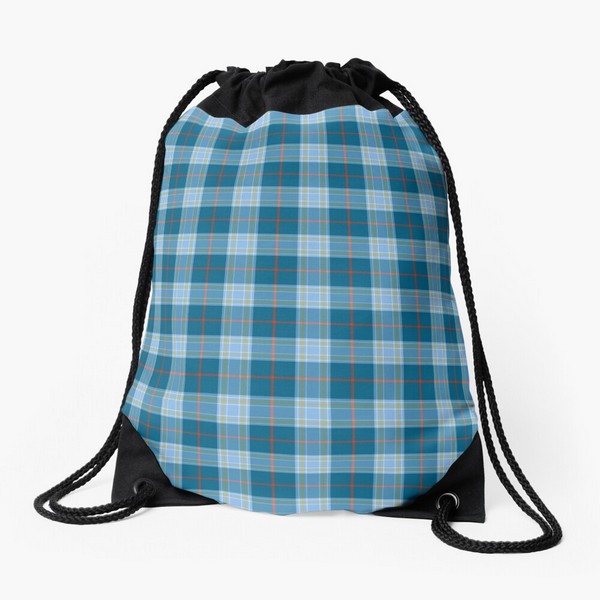 Musselburgh District tartan drawstring bag