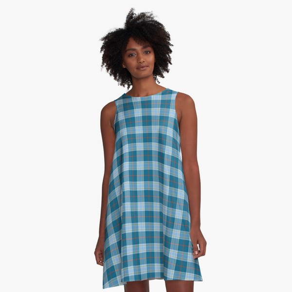 Musselburgh District tartan a-line dress