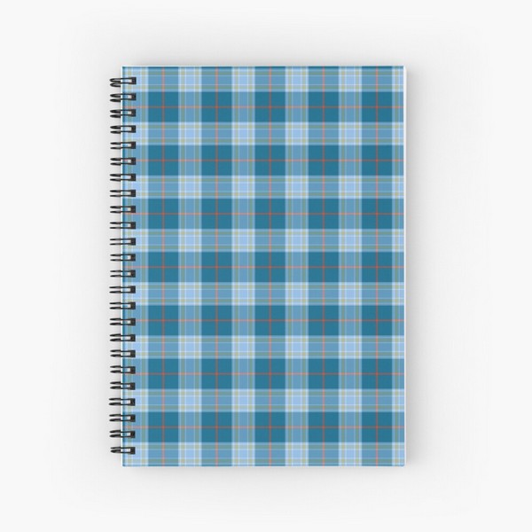 Musselburgh District tartan spiral notebook