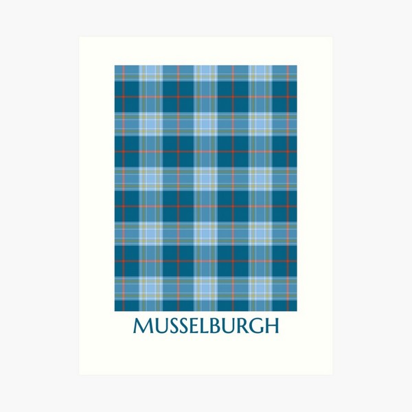 Musselburgh District tartan art print