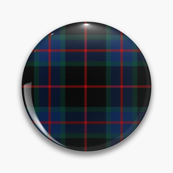 Nairn tartan pinback button