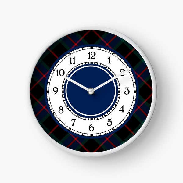 Nairn tartan wall clock