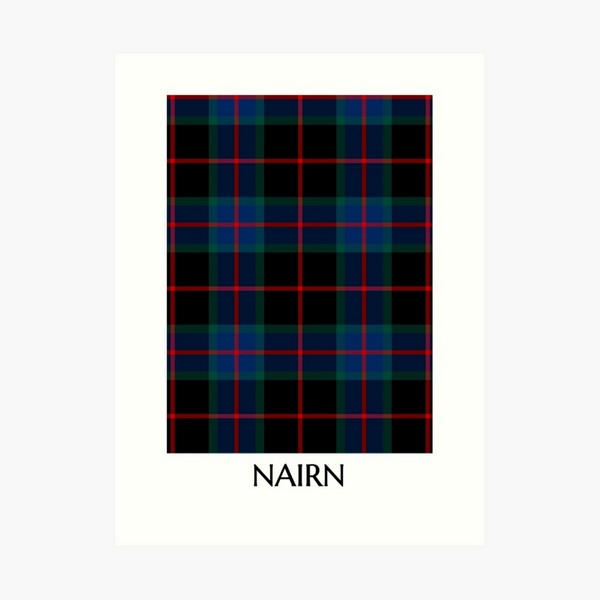 Nairn tartan art print