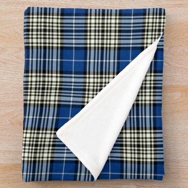 Napier tartan fleece throw blanket