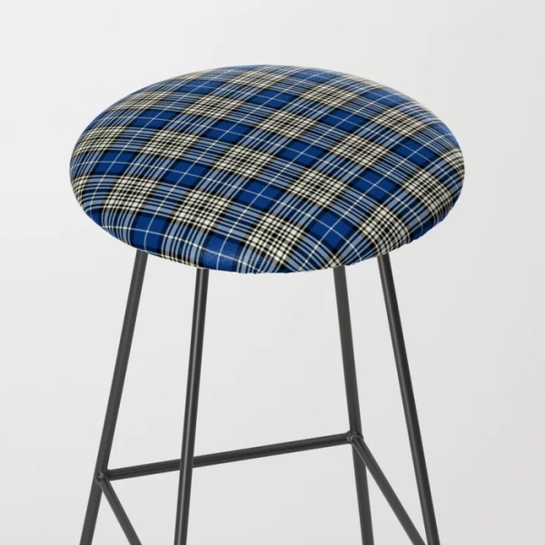 Napier tartan bar stool