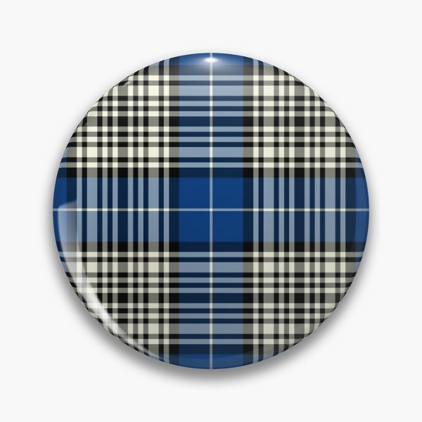 Napier tartan pinback button