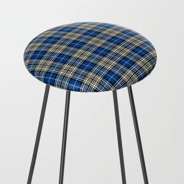 Napier tartan counter stool