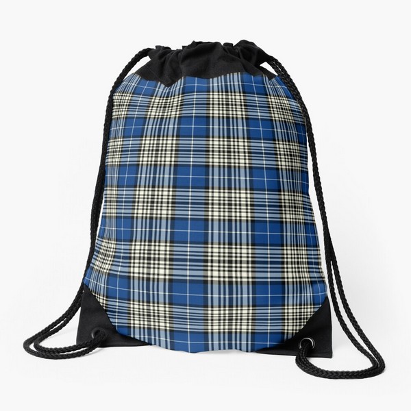 Napier tartan drawstring bag