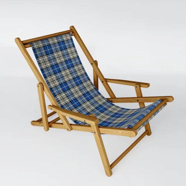 Napier tartan sling chair