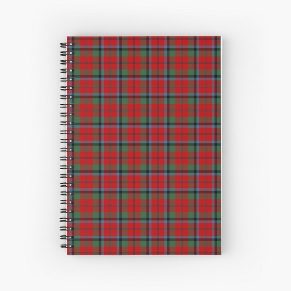 Naughton tartan spiral notebook