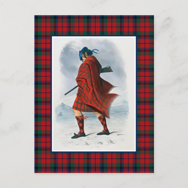 MacNaughton tartan postcard