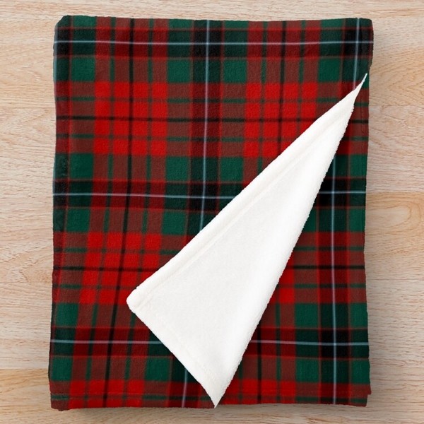 Nicolson tartan fleece throw blanket