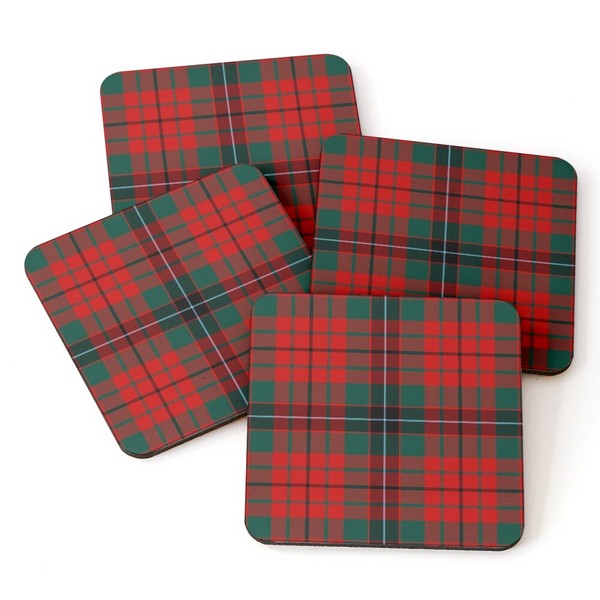 Nicolson tartan beverage coasters