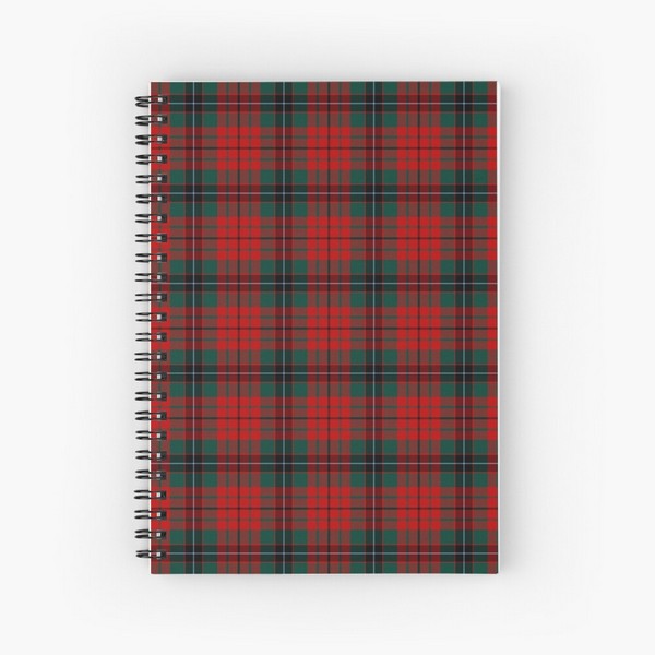 Nicolson tartan spiral notebook