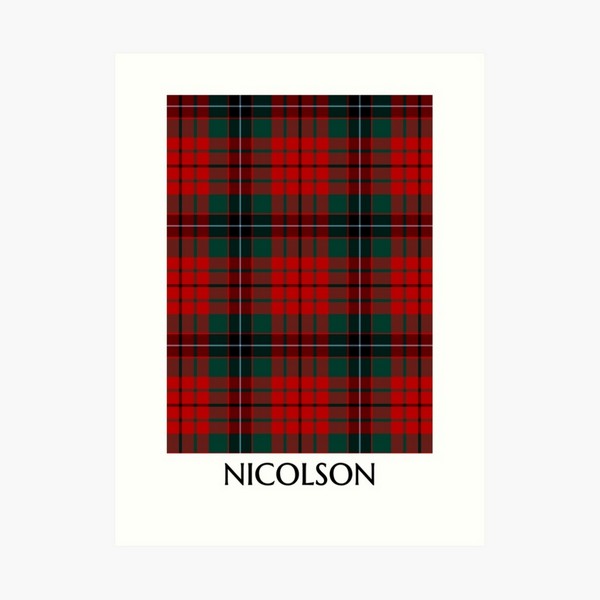 Nicolson tartan art print