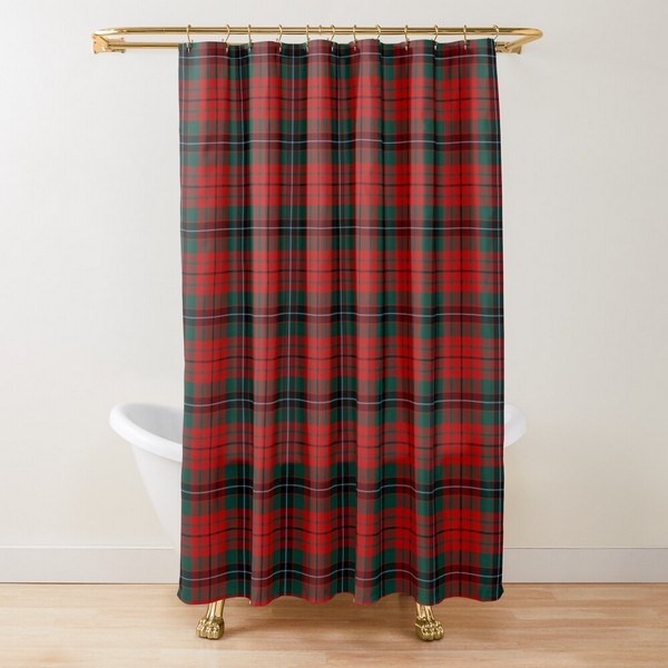 Clan Nicolson Tartan Shower Curtain