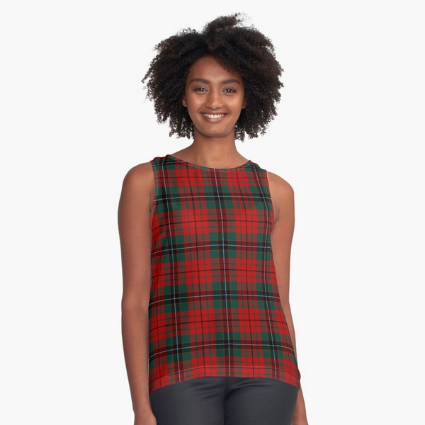 Nicolson tartan sleeveless top