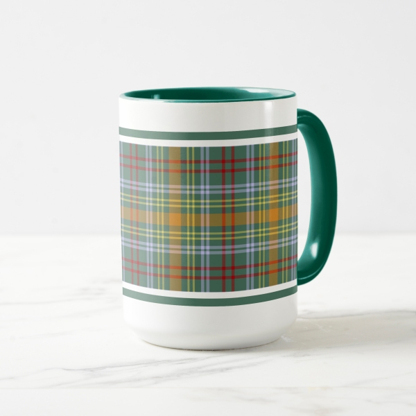 O'Brien tartan coffee mug