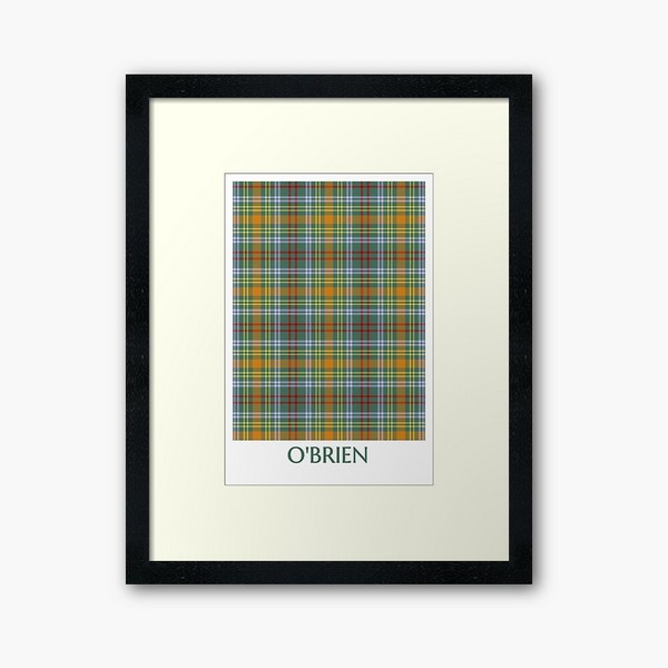 O'Brien tartan framed print