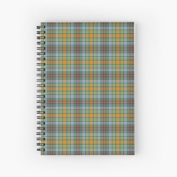 O'Brien tartan spiral notebook