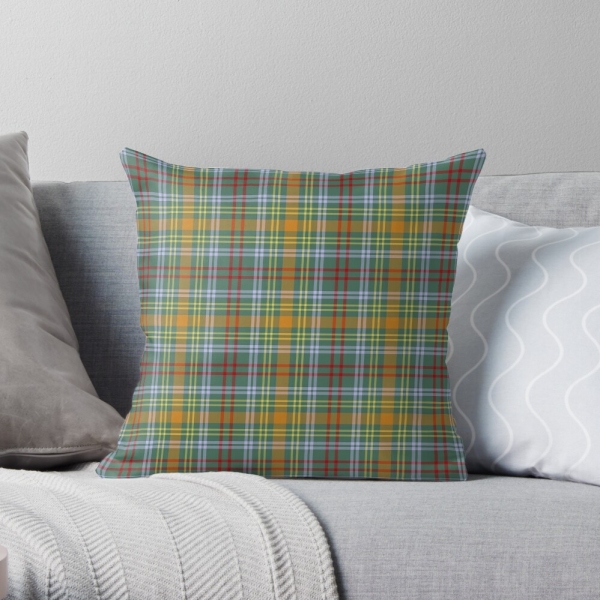 O'Brien tartan throw pillow