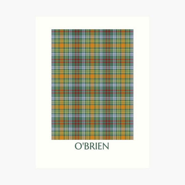 O'Brien tartan art print
