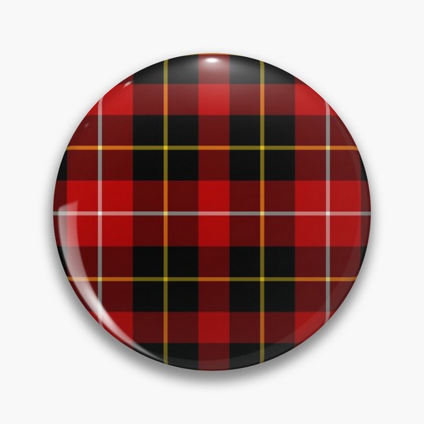 O'Connell tartan pinback button