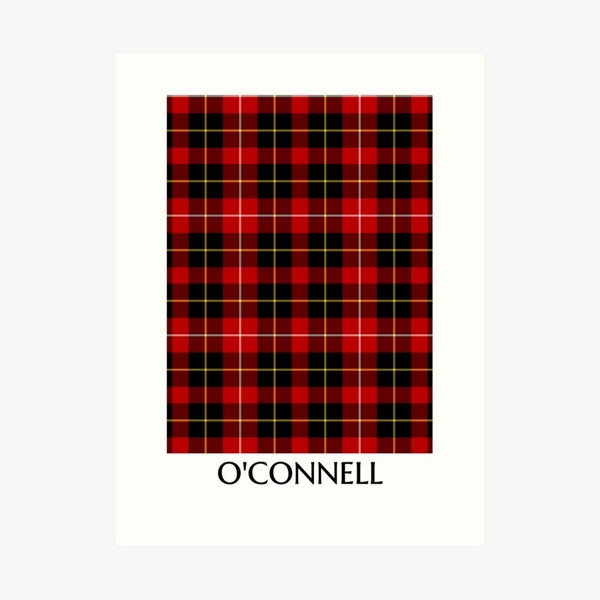 O'Connell tartan art print