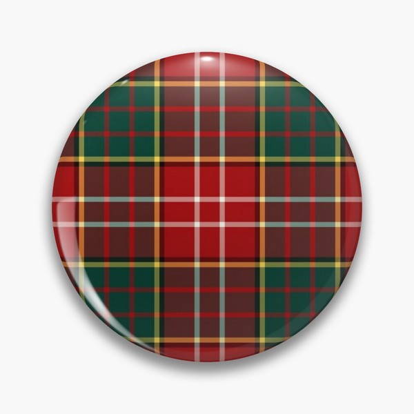 Ogilvie tartan pinback button