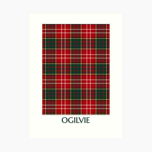 Ogilvie tartan art print