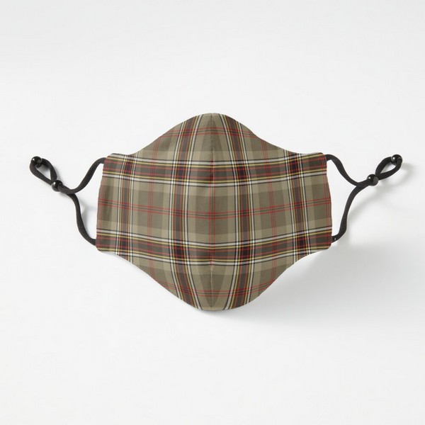 O'Keefe tartan fitted face mask