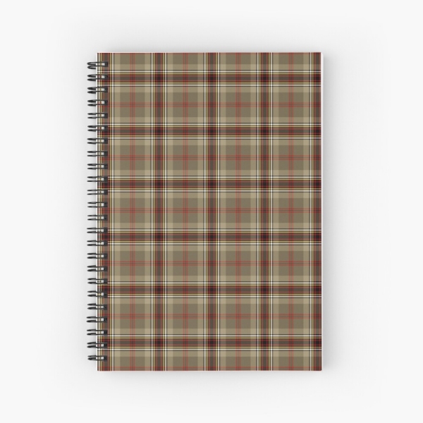 O'Keefe tartan spiral notebook