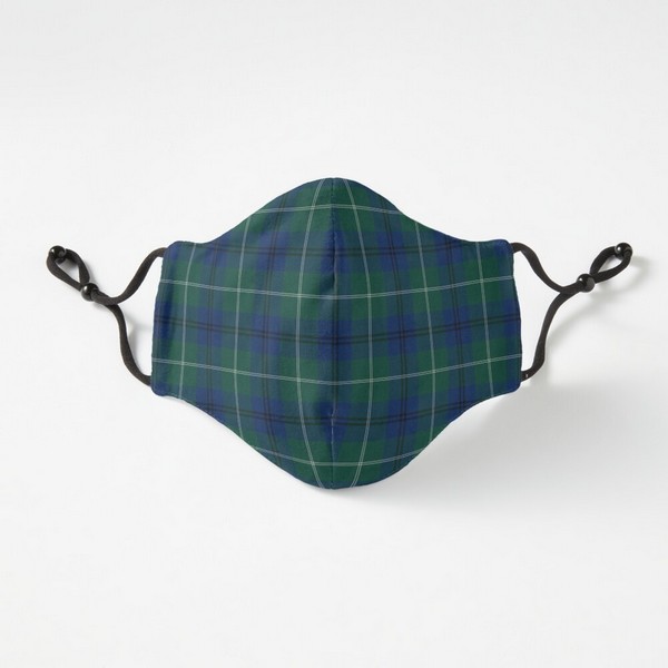 Oliphant tartan fitted face mask
