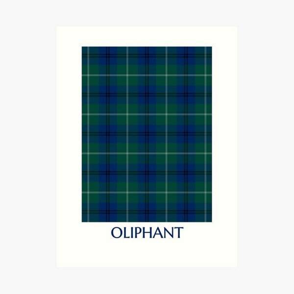 Oliphant tartan art print