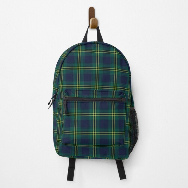 Oliver Hunting tartan backpack