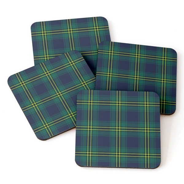 Clan Oliver Hunting Tartan Coasters