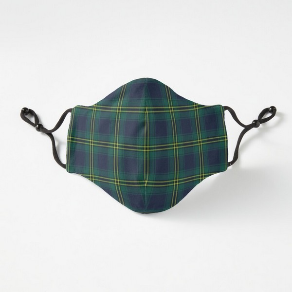 Oliver Hunting tartan fitted face mask