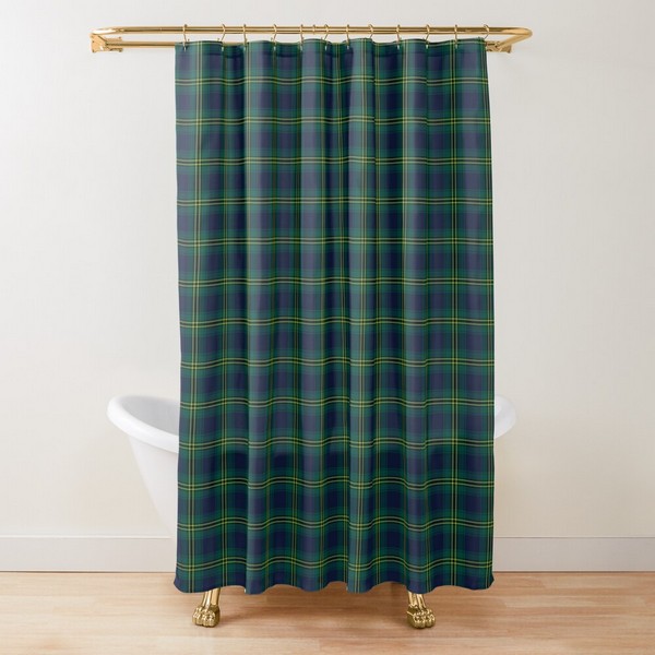 Oliver Hunting tartan shower curtain