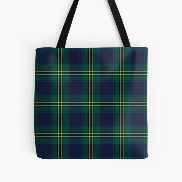 Oliver Hunting tartan tote bag