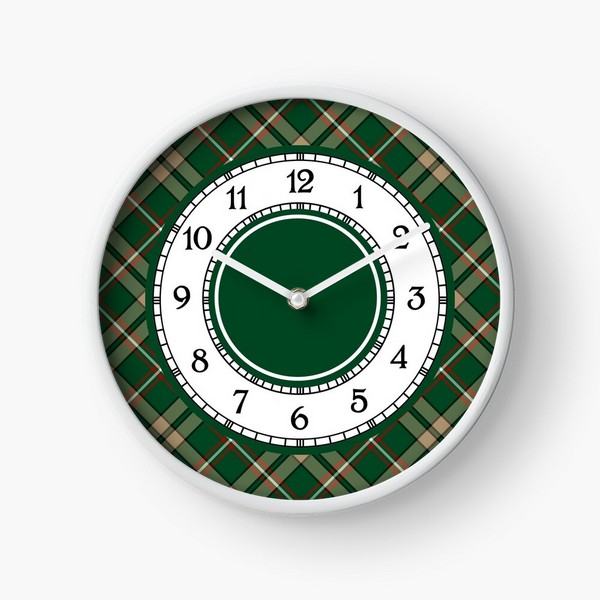 O'Neill tartan wall clock