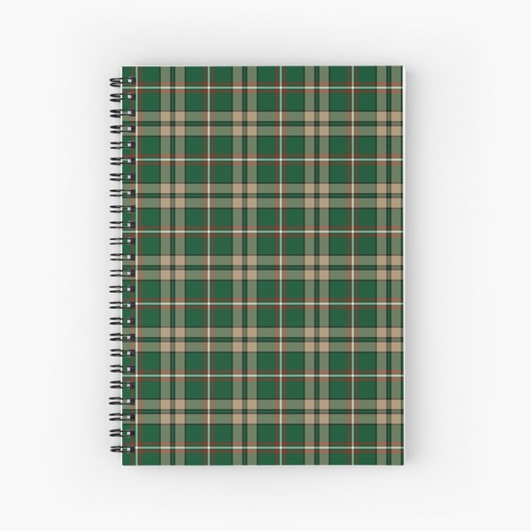 O'Neill tartan spiral notebook