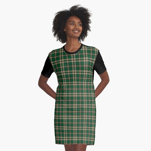 O'Neill tartan tee shirt dress