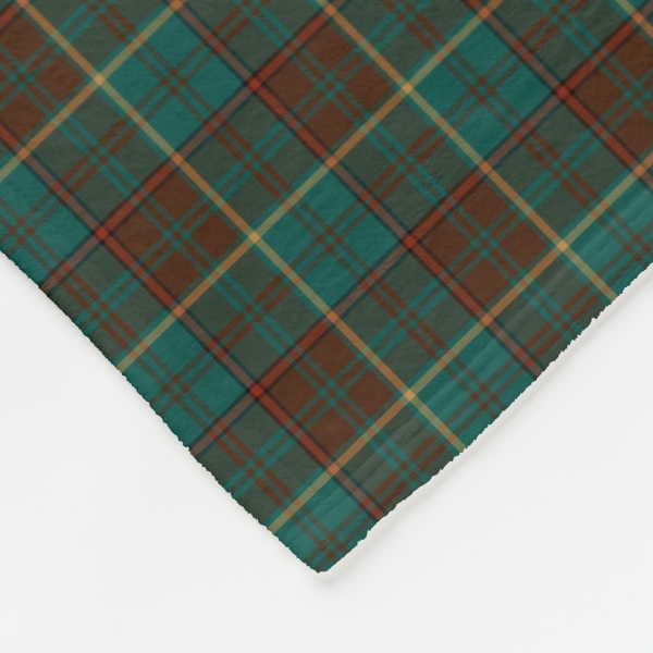 Ensign of Ontario tartan fleece blanket