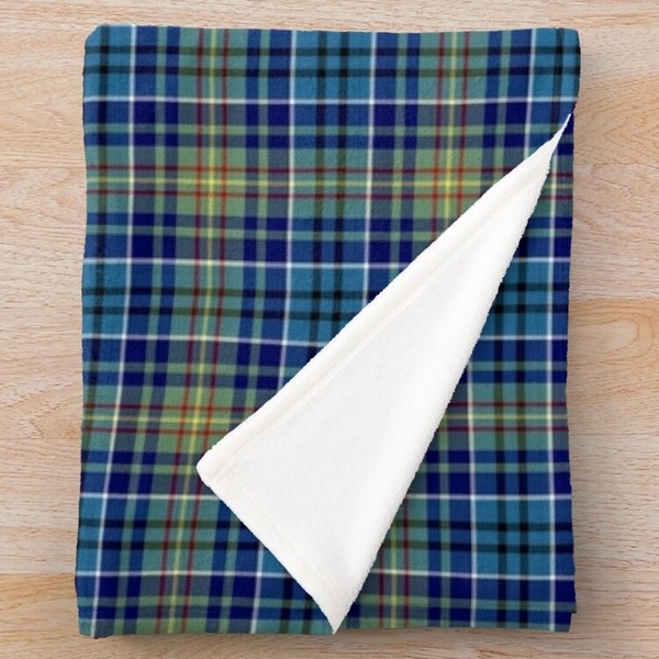 O'Sullivan tartan fleece throw blanket